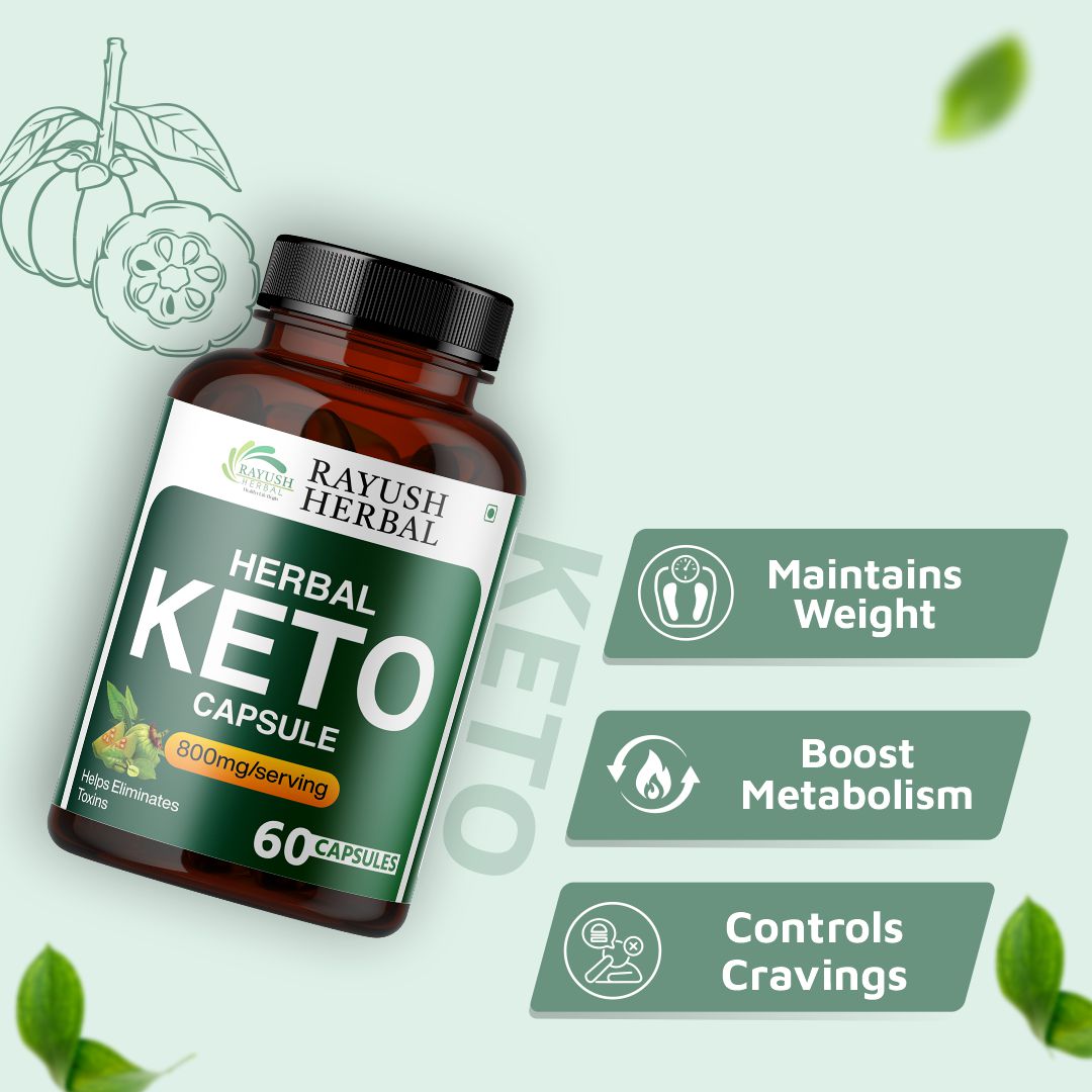 Rayush Herbal Keto Advance Slimming Capsule For Natural & Effective Weight Loss | Increase Metabolism Of The Body