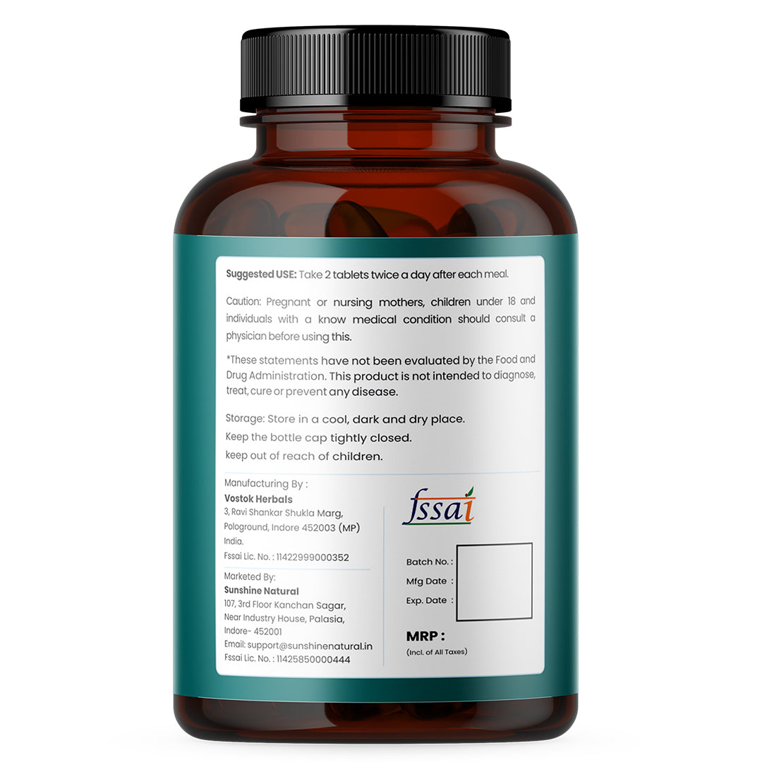 Rayush Herbal Glucosamine MSM, Chondroitin & Boswellia | 2400mg/ serving | Healthy Joint & Cartilage | 60 Tablets60