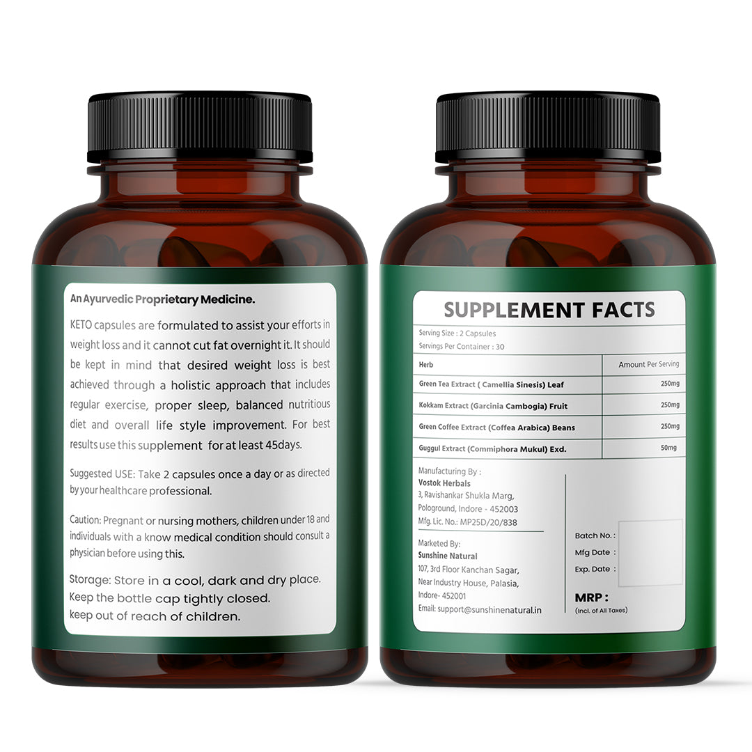 Rayush Herbal Keto Advance Slimming Capsule For Natural & Effective Weight Loss | Increase Metabolism Of The Body